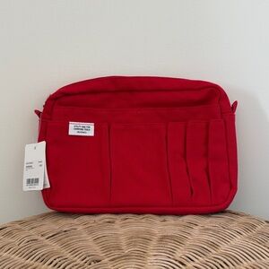 Medium Delfonics Pouch in Red - NWT